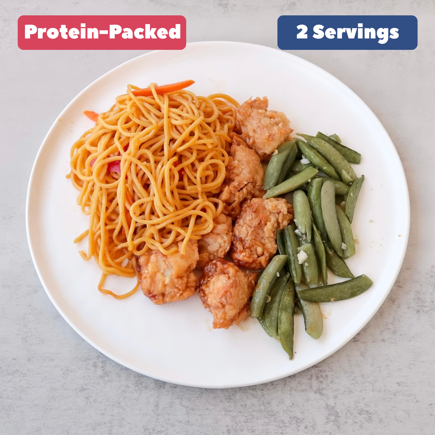 Sesame Chicken with Lo Mein [Heat & Eat]