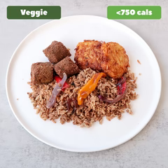 Falafel with Brown Rice and Latkes [Heat & Eat]1