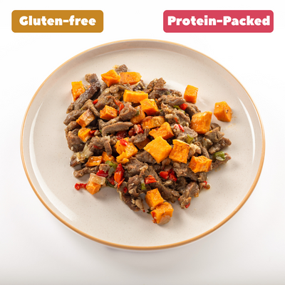 Steak and Sweet Potato Skillet with Mixed Veggies GF [Heat & Eat]