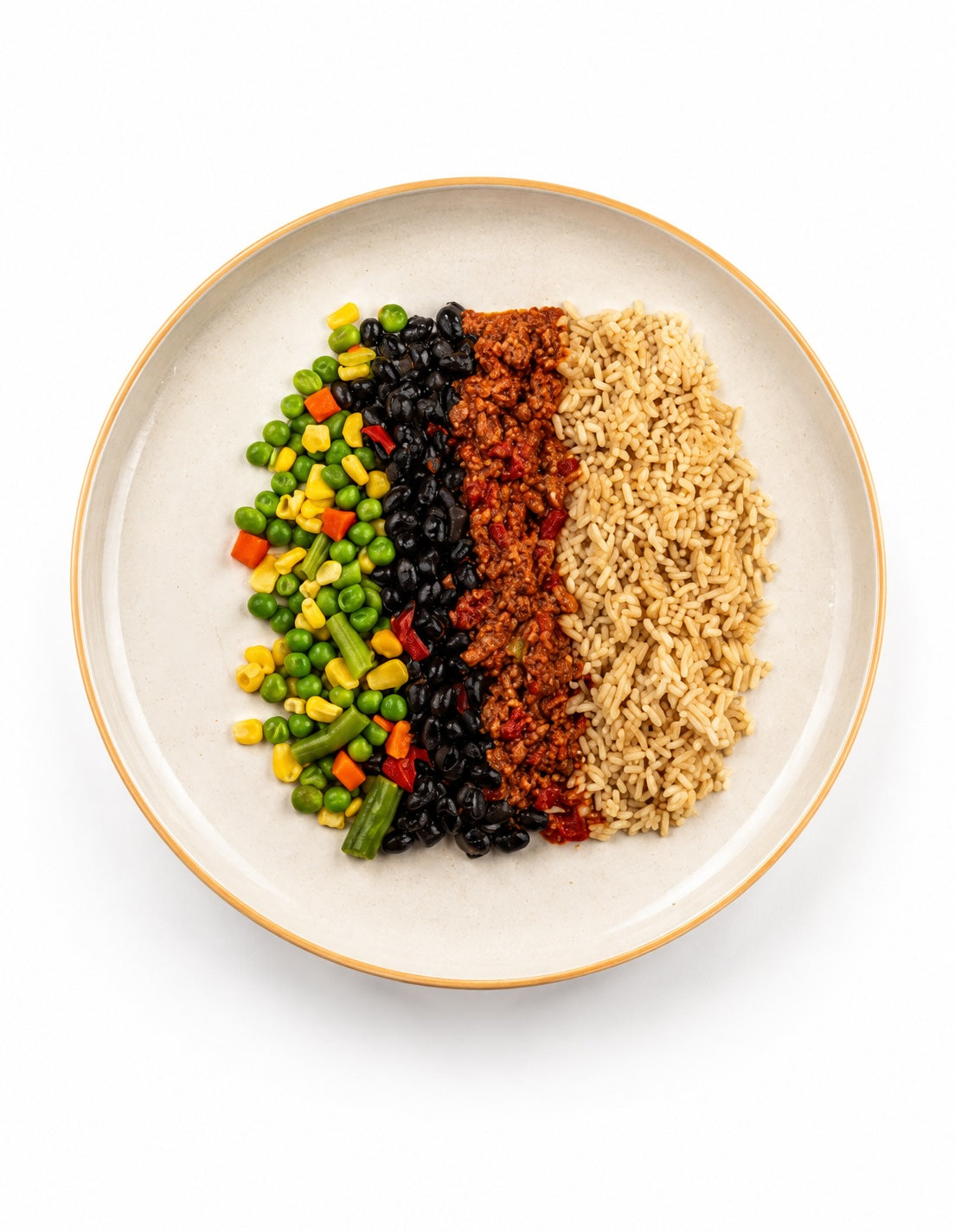 Beef Picadillo with Rice, Beans, and Veggies
