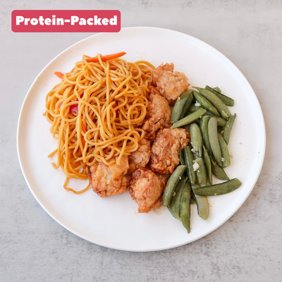 Sesame Chicken with Lo Mein [Heat & Eat]