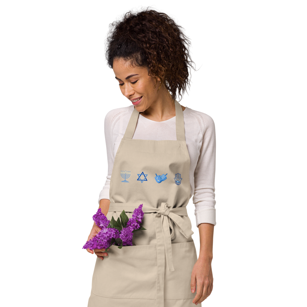 Jewish and Hannukah Icons Apron