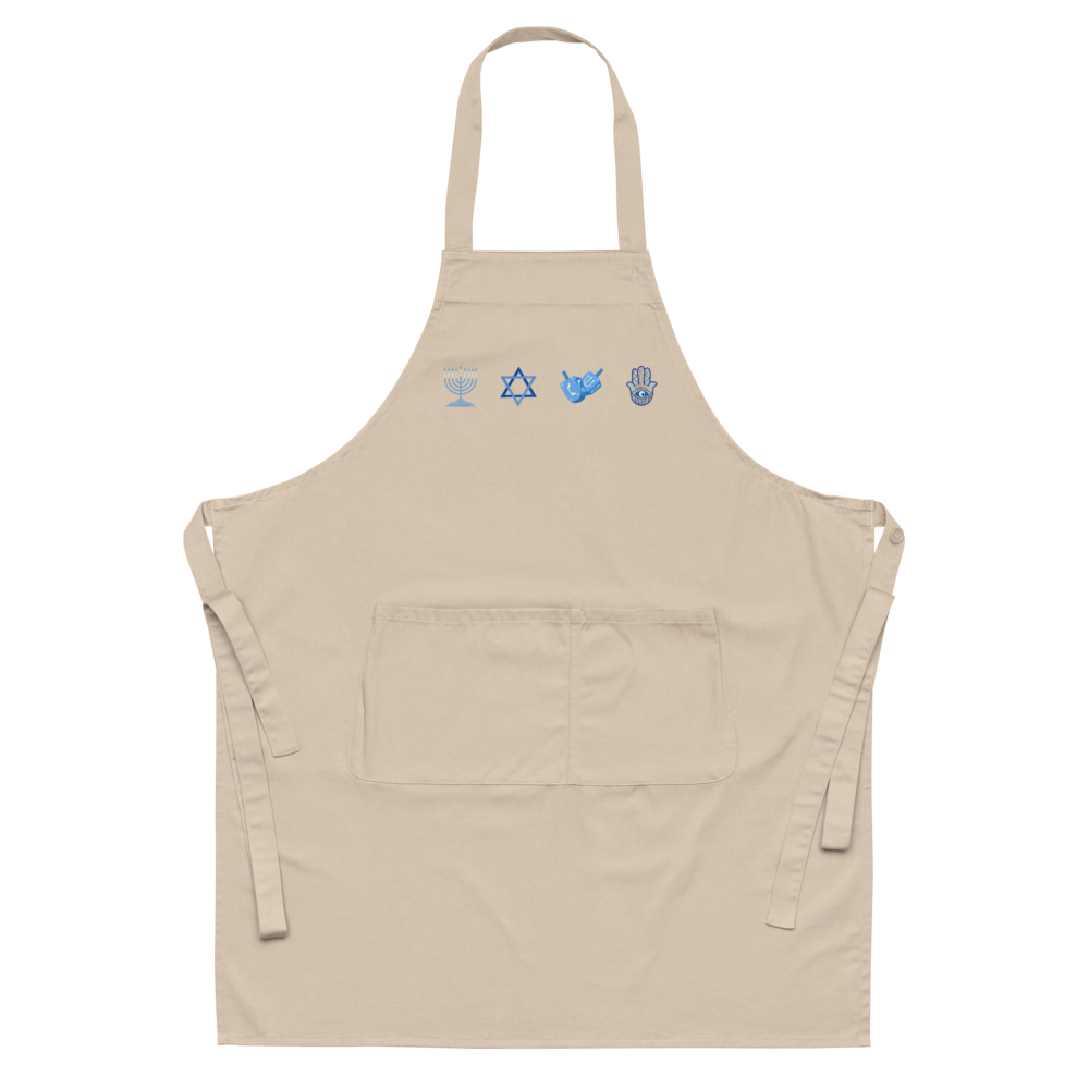 Jewish and Hannukah Icons Apron