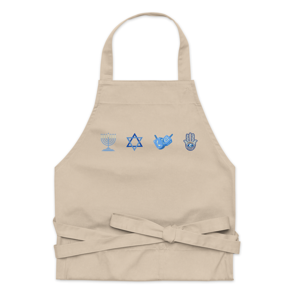 Jewish and Hannukah Icons Apron