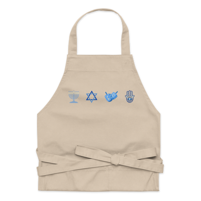 Jewish and Hannukah Icons Apron