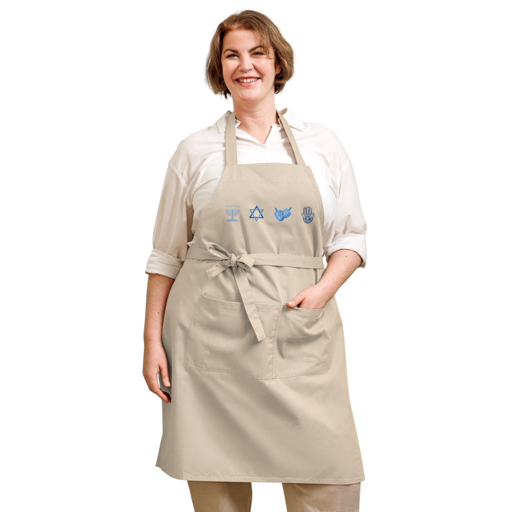 Jewish and Hannukah Icons Apron