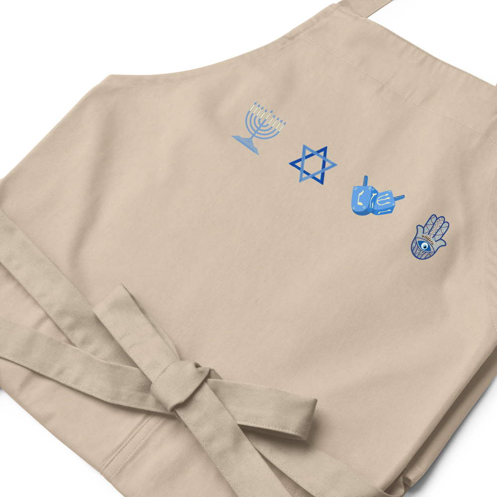 Jewish and Hannukah Icons Apron